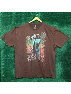 Bob Marley People Get Ready Brown T-Shirt Size 3XL